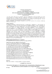 Convention de reprise et valorisation des consommables d'imprimante issus des déchèteries communautaires de Limoges Métropole