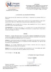 Décision concernant la mise à disposition d'une parcelle de terrain par la société Parc du Reynou, au profit de Limoges Métropole pour l'implantation d'une borne numérique à usage touristique