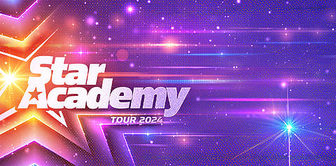 Affiche pour la tournée 2024 de la Star Academy