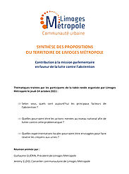 Lutte contre l'abstention : synthèse des propositions de Limoges Métropole