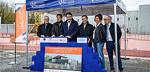 image actuléi pose de la première pierre réseau de chaleur en 2025 sur le territoire de Limoges Métropole 