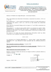 Décision n°2 relatif à l'affermissement de la tranche optionnelle n°1 du marché afférent à l'Aménagement du Village du Theil commune de Saint-Gence - lot 2