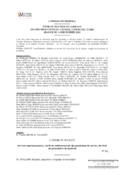 Services communautaires - tarifs de remboursement des prestations de service, des frais de personnel et de matériel