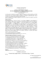 Création d'un budget annexe - site du Mas de l'Age - Couzeix