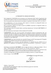 Décision de versement d'une aide à la transformation numérique - BAT'INNOV