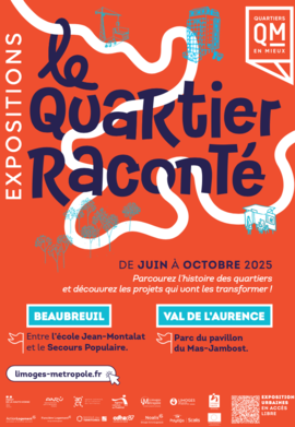 Affiche quartiers racontés 2025 site internet Limoges Métropole - Agrandir l'image (fenêtre modale)