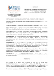 Décision concernant une modification de superficie d’une convention d’occupation de locaux du domaine public avec la société SILIS ELECTRONIQUE