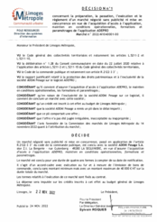 Décision n°1 concernant un marché négocié sans publicité ni mise en concurrence en vue de l'acquisition d'accès à l'application, maintien en conditions opérationnelles, formations et paramétrages de l'application ADEPRO
