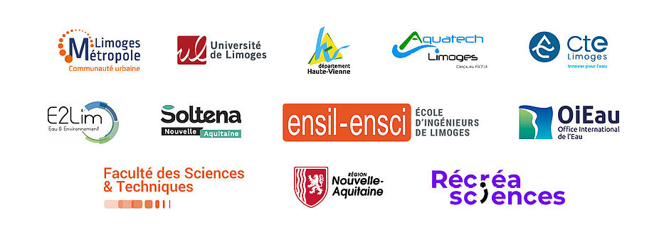 Images logos partenaires 50 ans filière eau Limoges Métropole