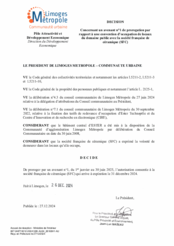 Décision concernant un avenant n°1 de prorogation par rapport à une convention d'occupation de locaux du domaine public avec la société française de céramique (SFC)
