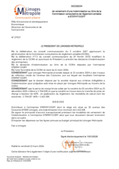 Décision de versement d'une indemnisation au titre de la Commission Consultative de Règlement Amiable à STEPHY COIFF