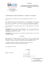 Décision concernant une convention d'occupation de locaux du domaine public avec la société AQUITI GESTION