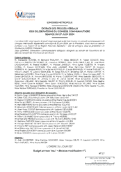 Budget annexe "eau" - décision modificative n°1