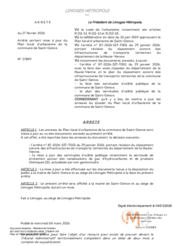 Arrêté portant mise à jour du Plan local d’urbanisme de la commune de Saint-Gence