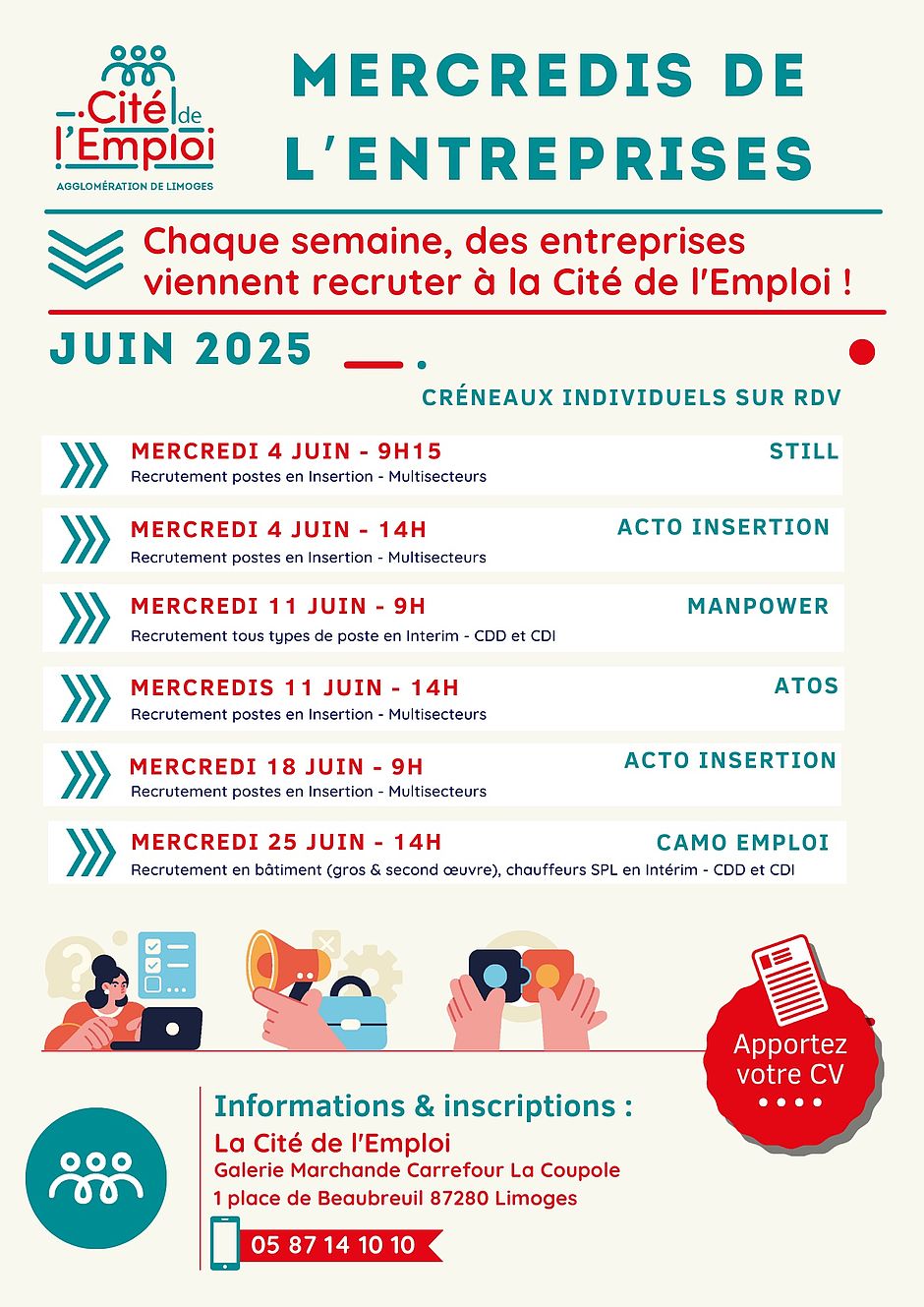 Mercredis de l'entreprise de juin à Limoges - Agrandir l'image (fenêtre modale)