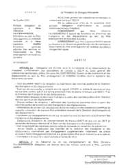 Arrêté portant délégation de signature à Mme Christine FAUQUEMBERGUE, Directrice au sein du Pôle aménagement et mobilités durables et à Mme Laurence MARIN, Directrice générale adjointe des services