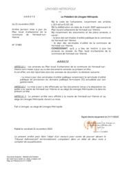 Arrêté portant mise à jour du Plan local d’urbanisme de la commune de Verneuil-sur-Vienne