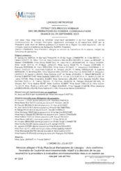 Révision allégée n°8 du Plan local d’urbanisme de Limoges – Avis conforme favorable de l'autorité environnementale relatif à la décision de ne pas soumettre la procédure à évaluation environnementale 