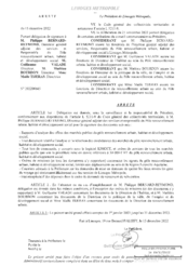 Arrêté portant délégation de signature à M. Philippe BERNARD-REYMOND, Directeur général adjoint des services et Responsable du Pôle renouvellement urbain, habitat et développement social