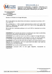Décision n°1 concernant la préparation, la passation, l'exécution et le règlement d'une consultation afférent à un job dating à destination des parisiens intéressés par une mobilité