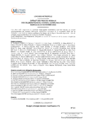 Budget principal décision modificative n°2