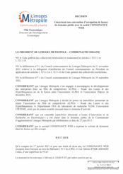 Décision concernant une convention d'occupation de locaux du domaine public avec la société CONSONANCE WEB
