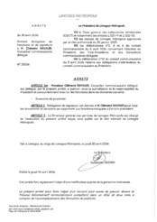 Arrêté portant délégation de fonctions et de signature à M. RAVAUD Clément, Conseiller communautaire délégué