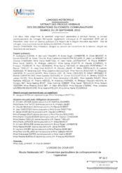 Route Nationale 147 - Convention particulière de cofinancement de l'opération