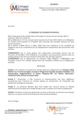 Décision concernant l'octroi d'un mandat spécial à Monsieur Gilles BEGOUT