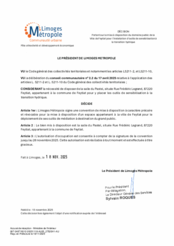 Décision portant sur la mise à disposition du domaine public de la Ville de Feytiat pour l'installation d'outils de sensibilisation à la transition hydrique