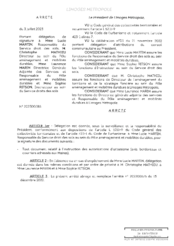 Arrête portant délégation de signature à Mme Lucie MARTIN Responsable du Service droit des sols
