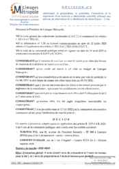 Décision n°1 concernant la préparation, la passation, l'exécution et le règlement d'un marché à procédure adaptée afférent aux travaux de rénovation de la déchèterie de Saint-Gence - 2 lots 