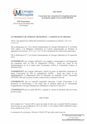 Décision concernant une convention d'occupation de locaux du domaine public avec la société IDLINE