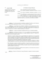 Arrêté prescrivant la modification simplifiée n°9 du Plan Local d'Urbanisme de la commune de Feytiat