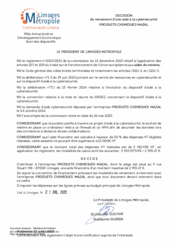 Décision relative au versement d'une aide cybersécurité à la société PRODUITS CHIMIQUES MAZAL