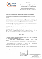 Décision concernant un avenant n°1 de prorogation par rapport à une convention d'occupation de locaux du domaine public avec la société InPlanta - Abrogation de la décision du 28/04/2022 AR-087-248719312-20220428-DC2222933H1