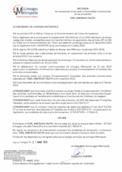 Décision de versement d’une aide à l’immobilier commercial et de proximité - EIRL ANDREAS FAUTH
