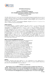 Approbation de la modification n°1 du Plan local d'urbanisme du Palais-sur-Vienne – Reclassement de la zone de développement de loisirs 1AUL en zone UEr et modification de l’OAP n°5 Ancien site CGEP