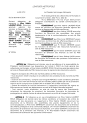 Arrêté portant délégation de signature à Mme Valérie LAURENT-ROUX, Directrice générale adjointe des services, Mme. Valérie VIGUIE, Directrice, Mme Anne DEMERLIAT, Directrice, M. Vincent GENESTE, Directeur, M. Ol