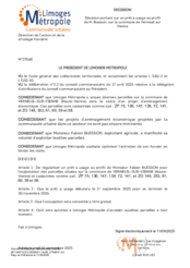 Décision portant sur un prêt à usage au profit de M. Buisson, sur la commune de Verneuil sur Vienne