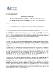 Décision concernant la saisine de Monsieur le Juge des Référés du Tribunal administratif de Limoges - Requête à fins de référé expertise dans le cadre des travaux publics sis à LE VIGEN, village de Boissac