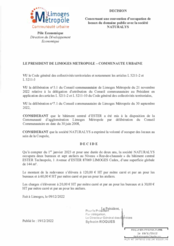 Décision concernant une convention d'occupation de locaux du domaine public avec la société NATURALYS