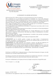 Décision de versement d'une aide d'investissement immobilier des activités touristiques - SCEC