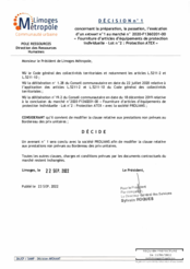 Décision n°1 concernant la préparation, la passation, l'exécution d'un avenant n°1 au marché n°2020-F1360201-00 «Fourniture d'articles d'équipements de protection individuelle - Lot n°2 : Protection ATEX»