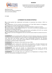 Décision concernant la reconduction anticipée du marché relatif à la fourniture et prestations paysagères pour les besoins de Limoges Métropole