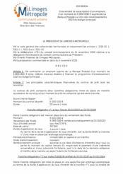 Décision concernant la souscription d'un emprunt d'un montant de 5 000 000 € auprès de La Banque Postale au titre des investissements 2023 du budget principal