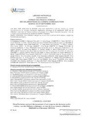 Désaffectation portant déclassement d'une emprise du domaine public routier, rue des Mélèzes à Limoges, en vue de la sa cession à Madame NADEAU et à Monsieur ORTEGA