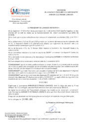 Décision de versement d’une aide à la cybersécurité - AVENIR ELECTRIQUE LIMOGES