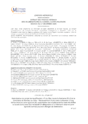 Approbation du projet de modification n°1 du Plan local d’urbanisme (PLU) de la commune de Bonnac-la-Côte – Reclassement d’une zone à urbaniser à long terme (AUs) en zone agricole (A), suppression des emplacements réservés