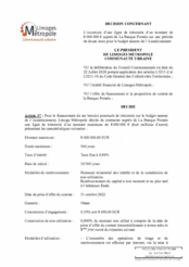 Décision concernant l'ouverture d'une ligne de trésorerie d'un montant de 8 000 000 € auprès de La Banque Postale sur une période de douze mois pour le budget annexe de l' Assainissement